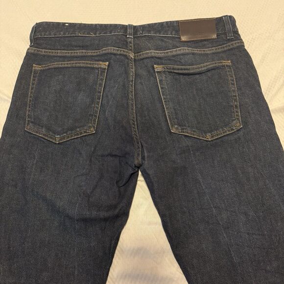 Suitsupply Candiani Selvedge Jeans 32/32 Made in Italy Dark Blue Button Fly - Picture 4 of 11